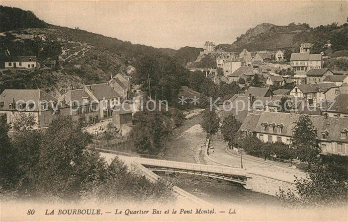 La Bourboule Quartier Bas et Pont Montel