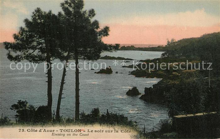 Toulon Var Le soir sur la Côte d_Azur