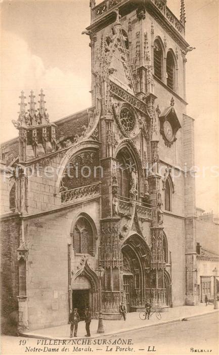 Villefranche-sur-Saone Notre Dame des Marais le porche