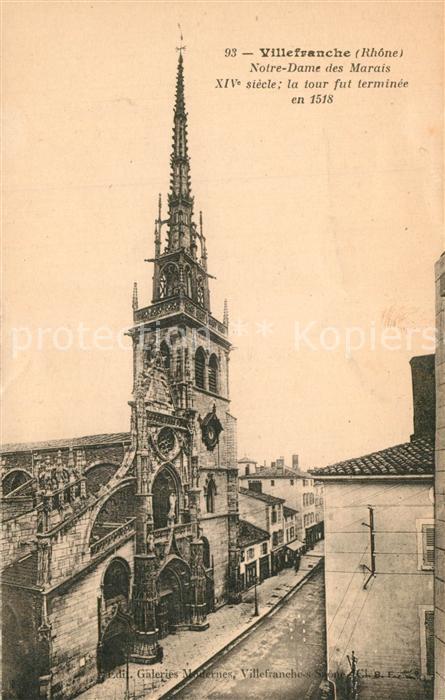 Villefranche-sur-Saone Eglise Notre Dame des Marais XIVe siècle
