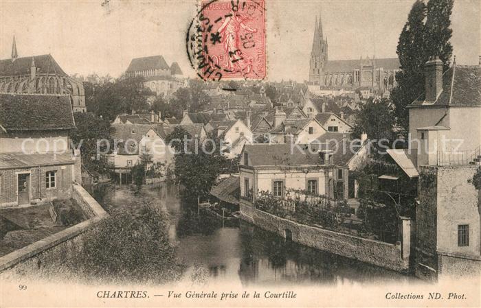 Chartres 28 Vue prise de la Courtille
