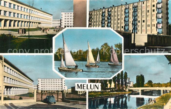 Melun Seine et Marne Lycée Jacques Amyot Les H.L.M. Régates Pont d Arc