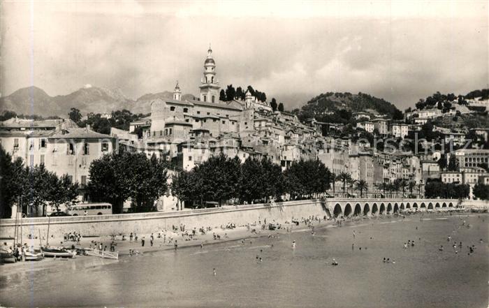 Menton Alpes Maritimes Vue Generale