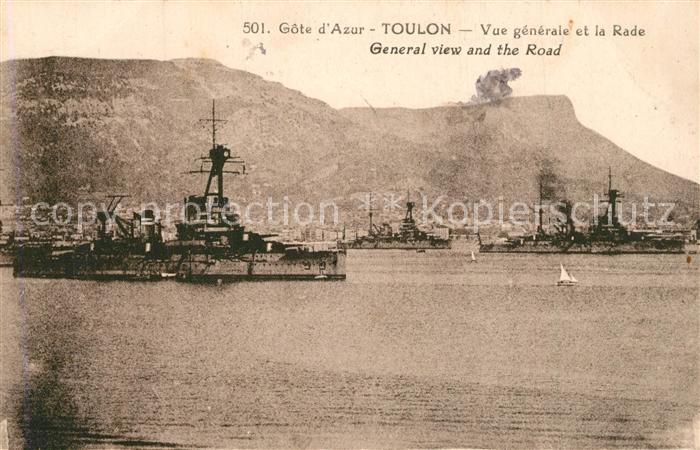 Toulon Var Vue Generale et la Rade Côte d Azur des navires