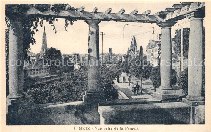 Metz  57 Moselle Vue prise de la Pergola