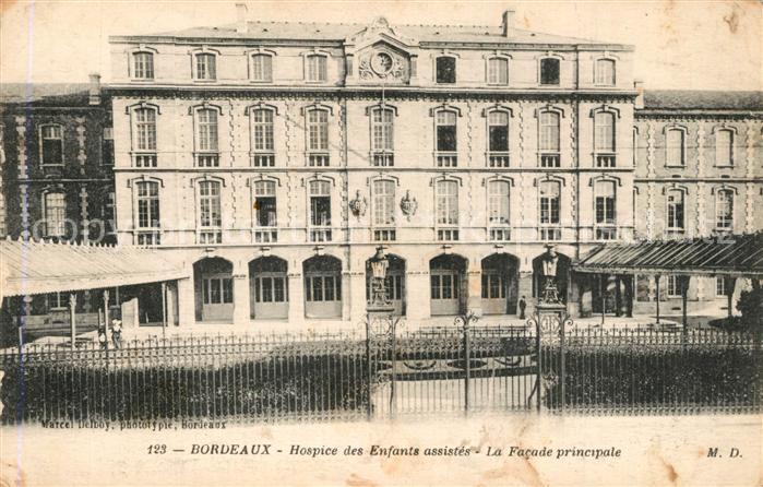 Bordeaux Hospice des Enfants assistés facade principale
