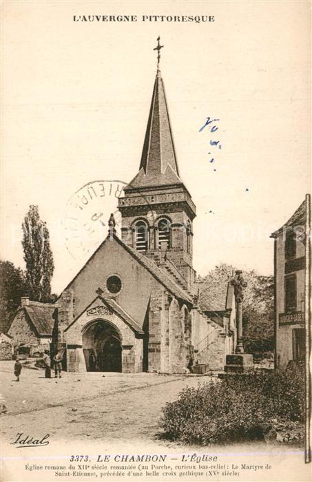 Chambon-sur-Lac Eglise romane du XIIe siècle Martyre de