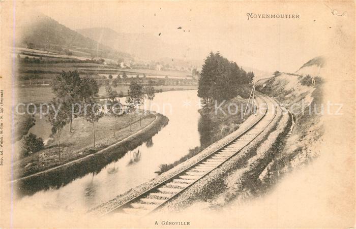 Moyenmoutier Chemin de fer a Géroville