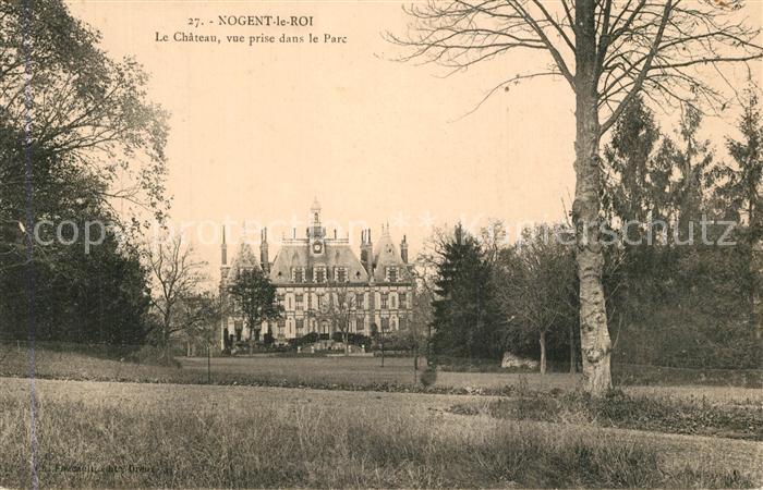 Nogent-le-Roi Chateau vue prise dans le parc Schloss Park