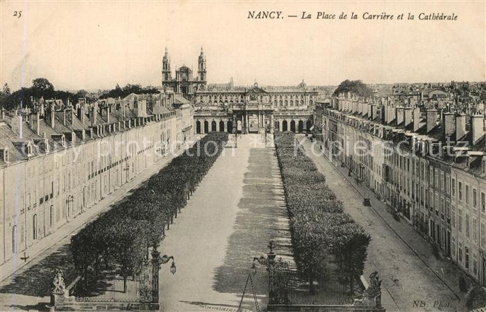 Nancy Lothringen Place de la Carrière et la Cathedrale