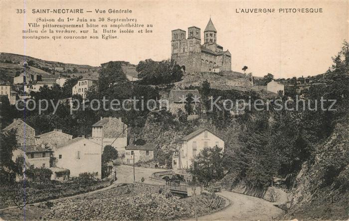 Saint-Nectaire Puy de Dome Vue Generale de la ville Eglise