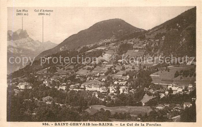 Saint-Gervais-les-Bains Panorama Col de la Forclaz