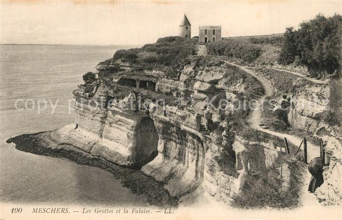 Meschers-sur-Gironde Les Grottes et la Falais Côte Atlantiqu