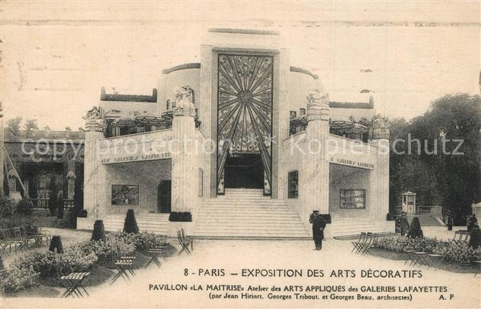 Exposition Arts Decoratifs Paris 1925 Pavillon La Maitrise