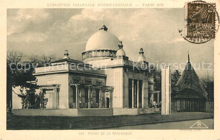 Exposition Coloniale Internationale Pari Palais de la Martinique