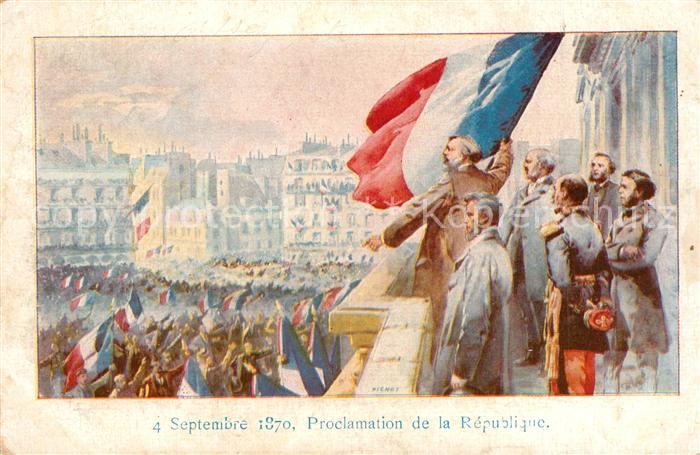 Politik Paris Proclamation de la Republique 4 Septembre 1870