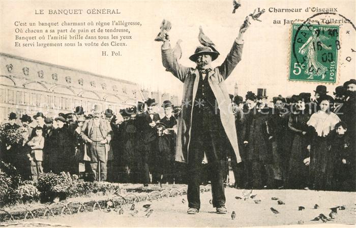 Voegel Birds Oiseaux Uccelli Pajaros-- Charmeur d'Oiseaux Jardin des Tuileries B