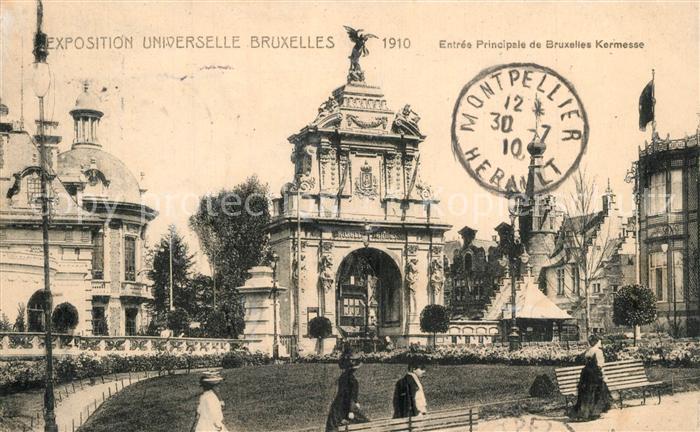 Exposition Universelle Bruxelles 1910 Entree Principale