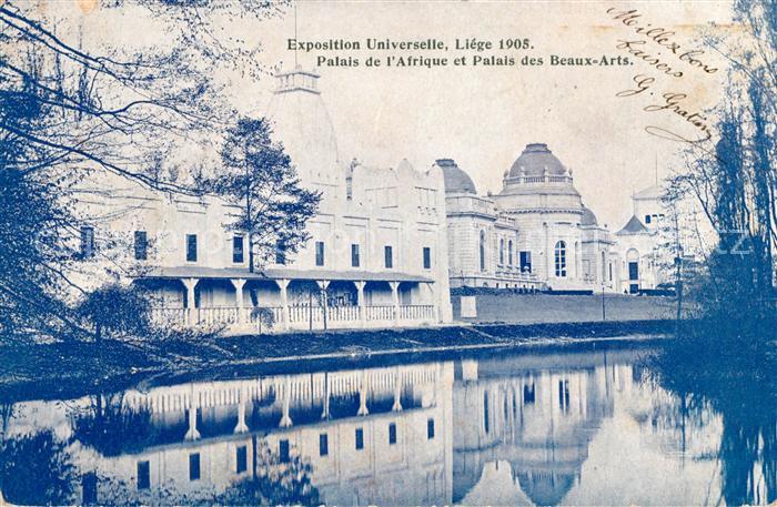 Exposition Universelle Liege 1905 Palais de l'Afrique Palais des Beaux-Arts
