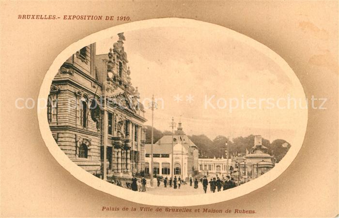 Exposition Bruxelles 1910 Palais de la Ville de Bruxelles Maison de Rubens