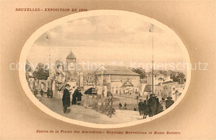 Exposition Universelle Bruxelles 1910 Plaine des Attractions Royanne Merveilleux