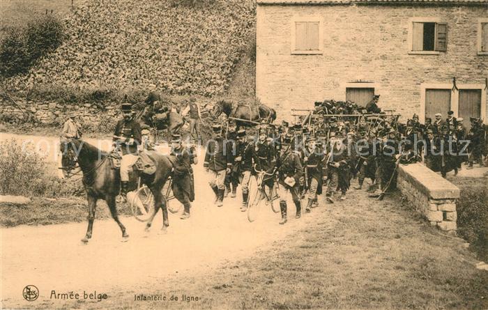 Militaria Belgien Armee Belge Infanterie de Ligne