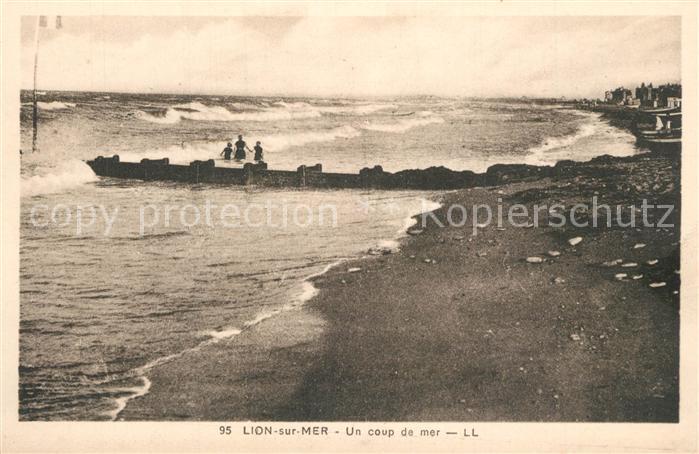 Lion-sur-Mer Un coup de mer