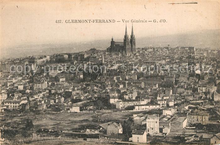 Clermont Ferrand Puy de Dome Fliegeraufnahme