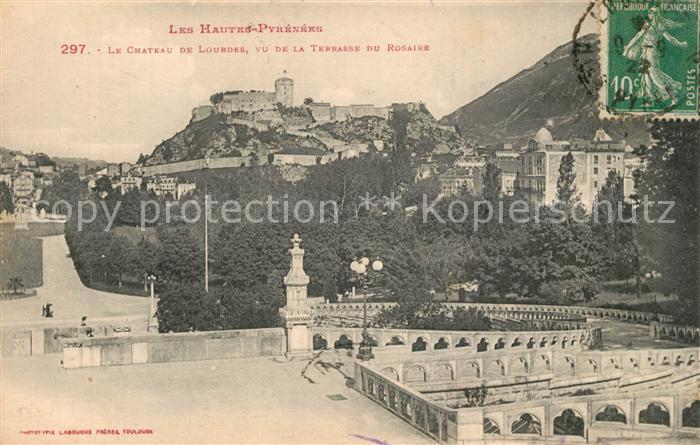Lourdes Hautes Pyrenees Chateau Terrasse du Rosaire