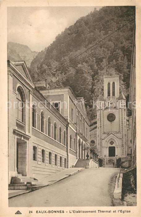 Eaux-Bonnes Etablissement Thermal et Eglise