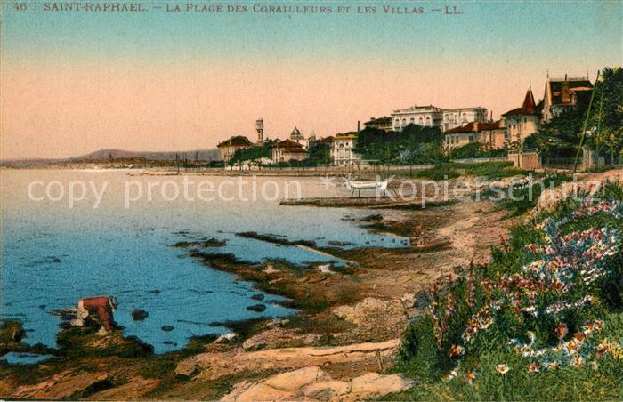 Saint-Raphael Var Plage des Corailleurs et les Villas