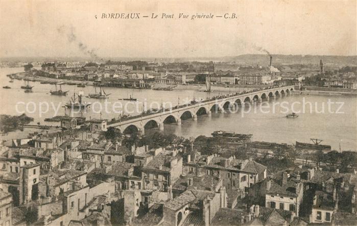 Bordeaux Fliegeraufnahme Pont Vue generale