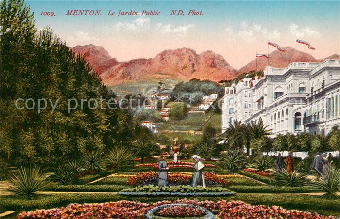Menton Alpes Maritimes Le Jardin Public