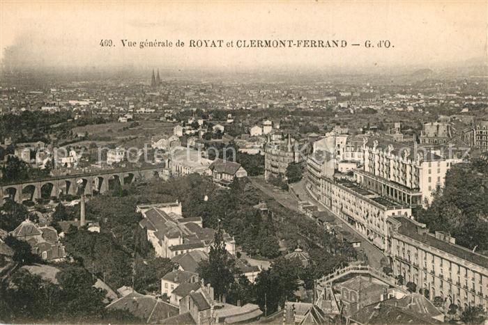 Royat Puy de Dome Fliegeraufnahme