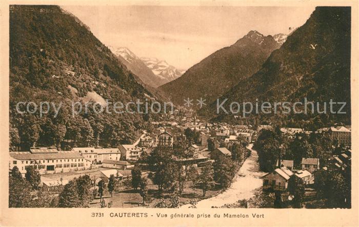 Cauterets Vue prise du Mamelon Vert