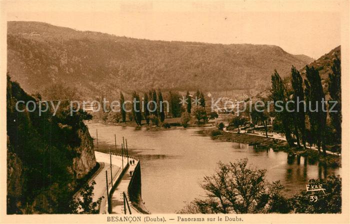Besancon Doubs Panorama sur le Doubs