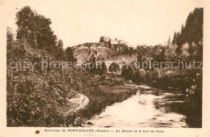 Pontarlier Doubs Le Doubs et le fort de Joux