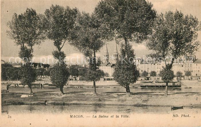 Macon 71 La Saone et la Ville