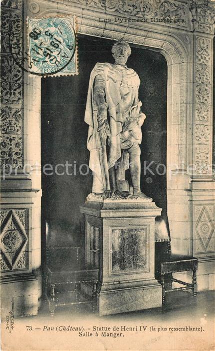 Pau 64 Statue de Henri 4. Salle a Manger