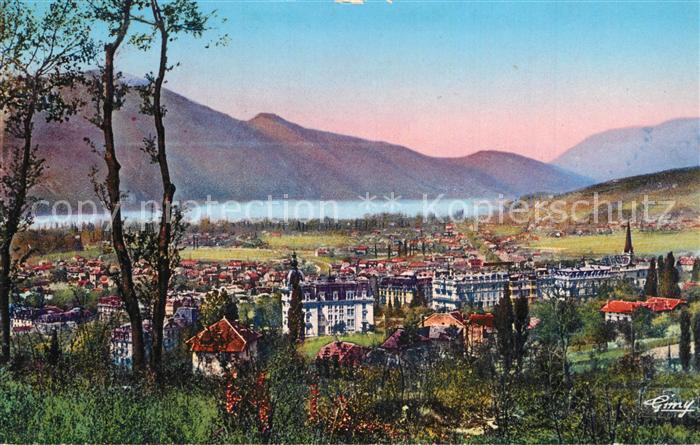 Aix-les-Bains Vue Generale et Lac du Bourget