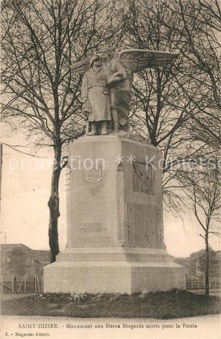 Saint-Dizier Haute-Marne Monument aux Heros Bragards morts pour la Patrie