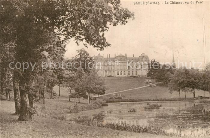 Sable-sur-Sarthe Chateau vu du Parc