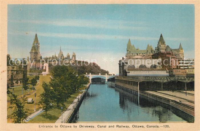 Ottawa Canada Canal and Railway