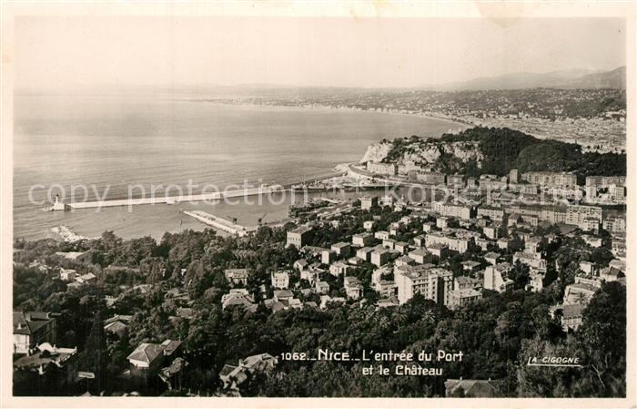 Nice Alpes Maritimes Fliegeraufnahme Port et Chateau