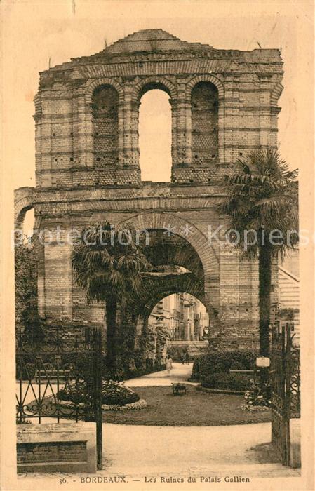 Bordeaux Les Ruines du Palais Gallien