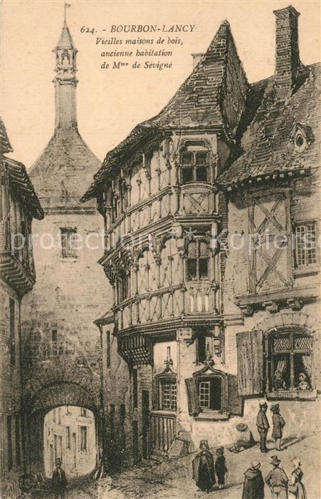 Bourbon-Lancy Vieilles maisons de bois