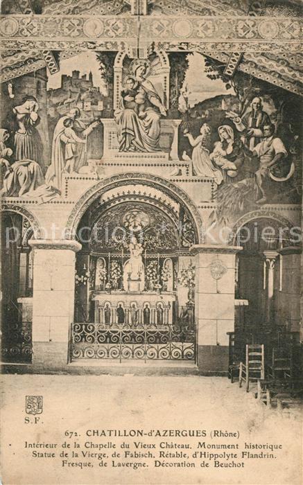Chatillon d Azergues Chapelle interieur