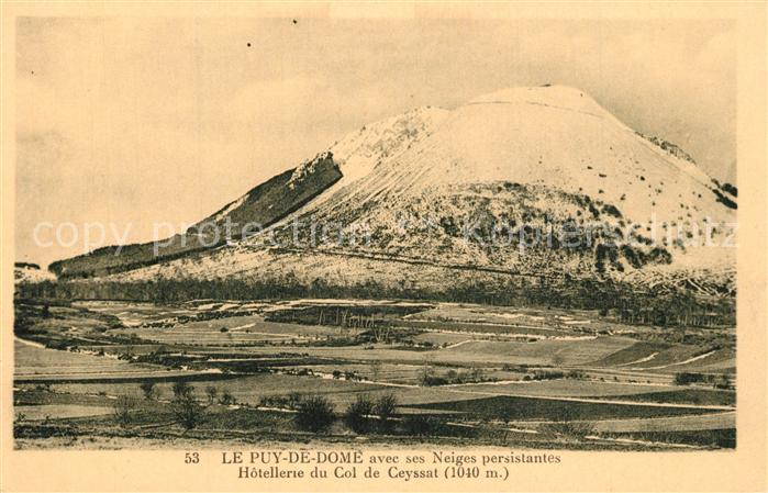 Le Puy de Dome Hotellerie du Col de Ceyssat