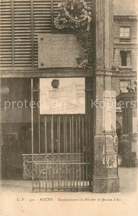 Rouen Emplacement du Bucher de Jeanne d`Arc