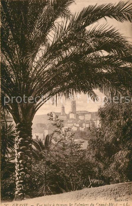 Grasse Alpes Maritimes Vue prise du Grand Hotel